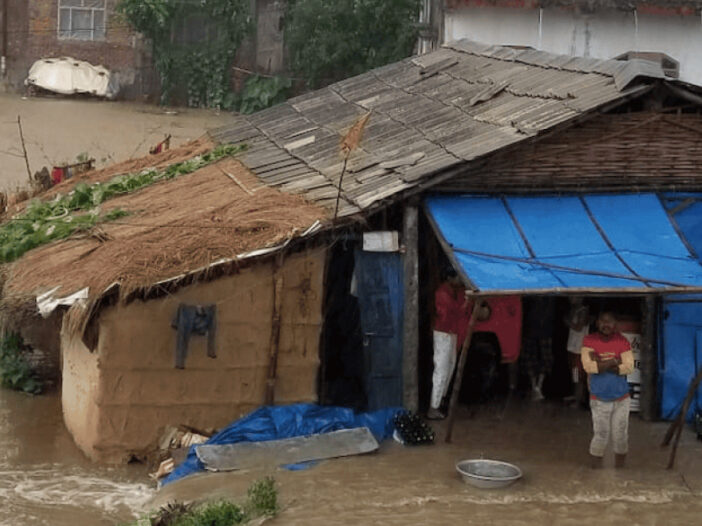 Flood in Nepal Ishworpur Municipality, Sarlahi, july 2024