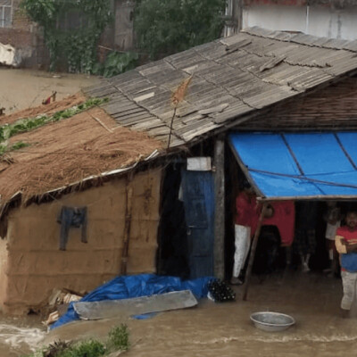 Flood in Nepal Ishworpur Municipality, Sarlahi, july 2024