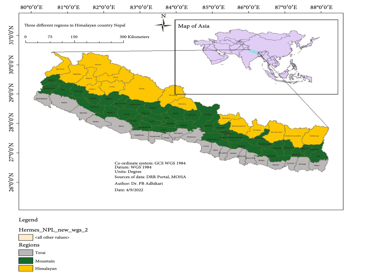 Terai region affected by recent flood in Nepal