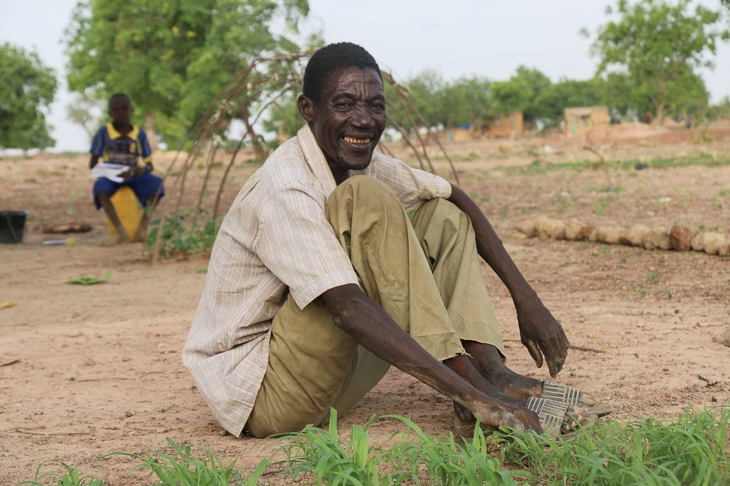 Emmanuel Wango, a smallholder farmer using regenerative farming practices in Burkina Faso